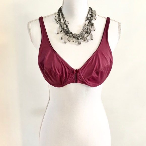 Vanity Fair Intimates Sleepwear Vanity Fair Maroon Full Coverage Bra 36b Poshmark